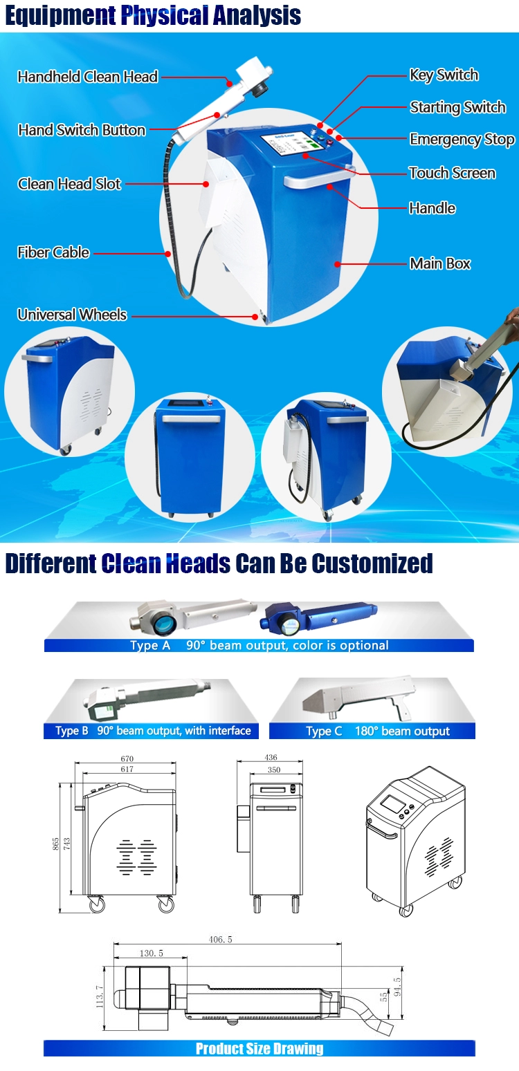 MRJ-Laser 500w cleanlaser serupa alat pembersih laser mesin penghapusan karat