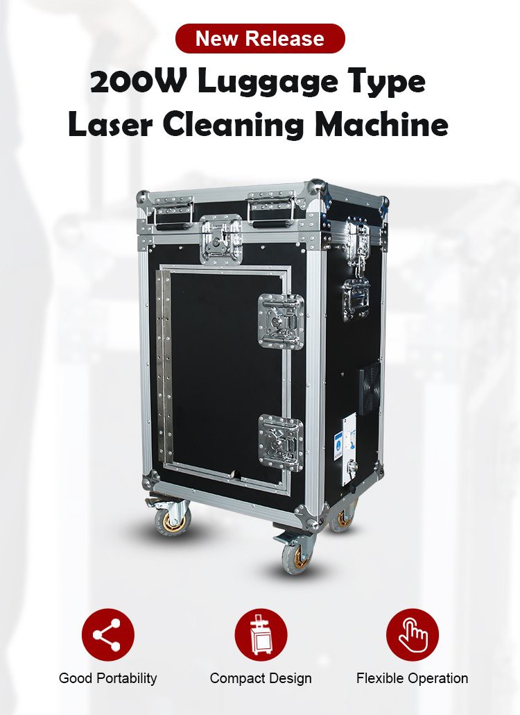 200W Portable Fiber Laser Cleaner for Ourdoor Cleaning Work (1)