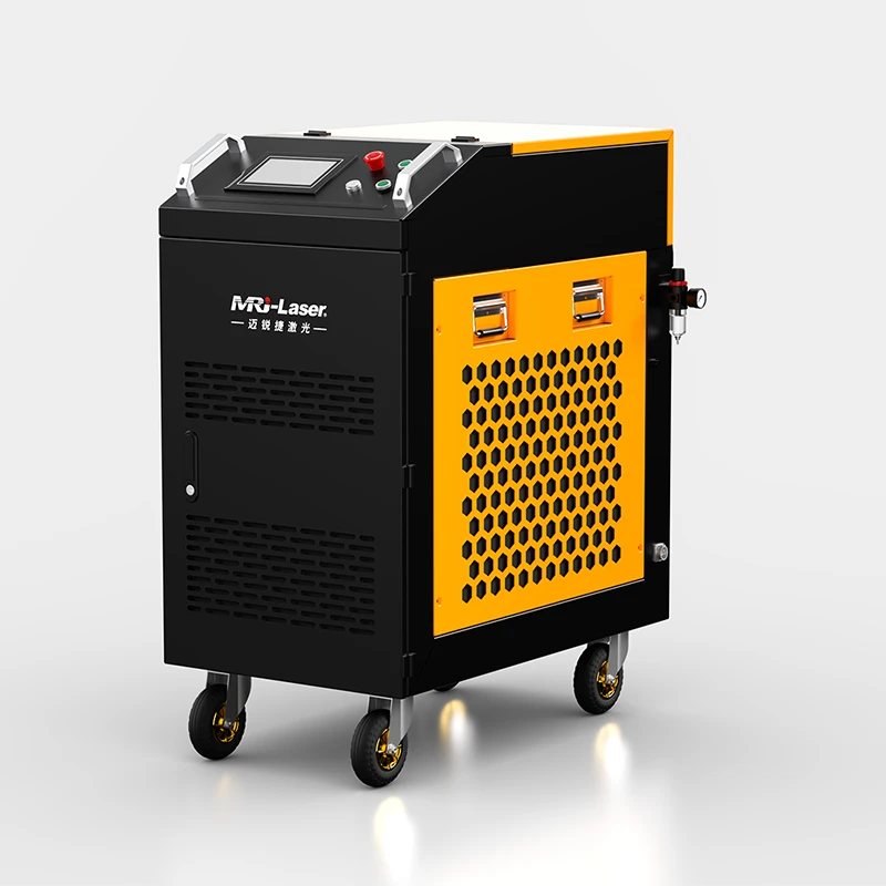 Penghilang Cat Badan Otomatis Mesin Pembersih Laser Top Hat Beam 1000 Watt Dengan Pendingin Air Industri
