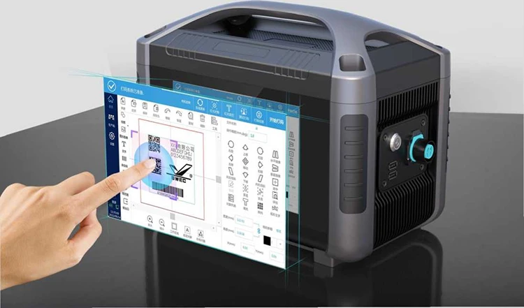Handheld 30 Watts Laser Marking Machine For Stainless Steel Engraving Logo Print
