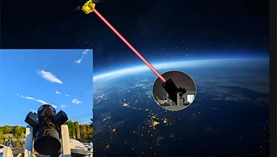 350, 000 kilometer, Cina mencapai laser satelit mulai di ruang bulan bumi unt...