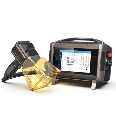 Genggam genggam terkemuka di industri 30 Watts Laser Marking Lembar Lembar Lembar Lembar, Ukiran Suku Cadang Otomatis