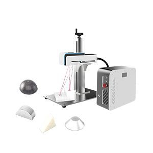 20W 3D Focus Laser Marking Machine Mesin Ukiran Laser Serat Dinamis
