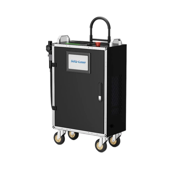 Mesin Pembersih Laser Jenis Bagasi 200W Untuk Menghilangkan Cat Dan Karat